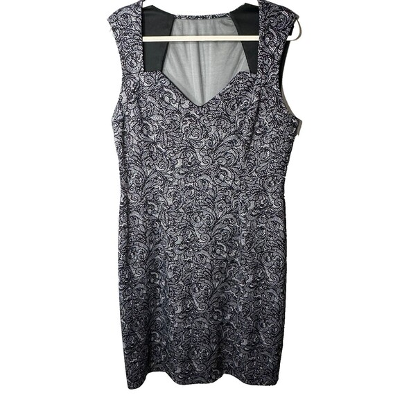 Connected Apparel Dress Size 16 Paisley Print Sleeveless Lined Back Zip Sheath - Picture 1 of 10